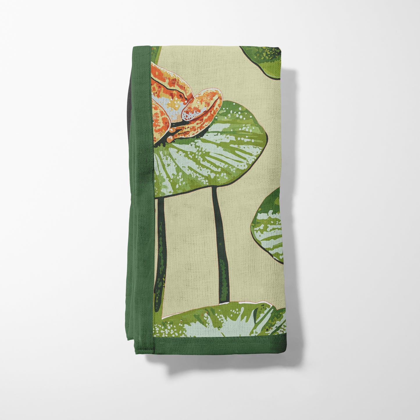 Frogs in Green Napkin