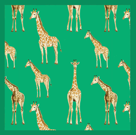 Napkin - Giraffes in green