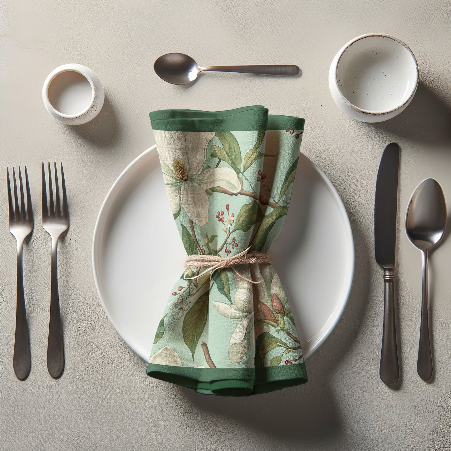 Napkin - Green Magnolias